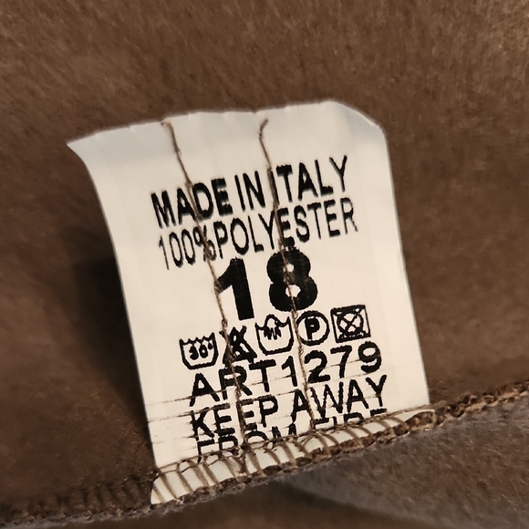 NWT Pretty Little Thing Chic Italian Women's Belted Trench Coat Brown Size M/L - Picture 6 of 6